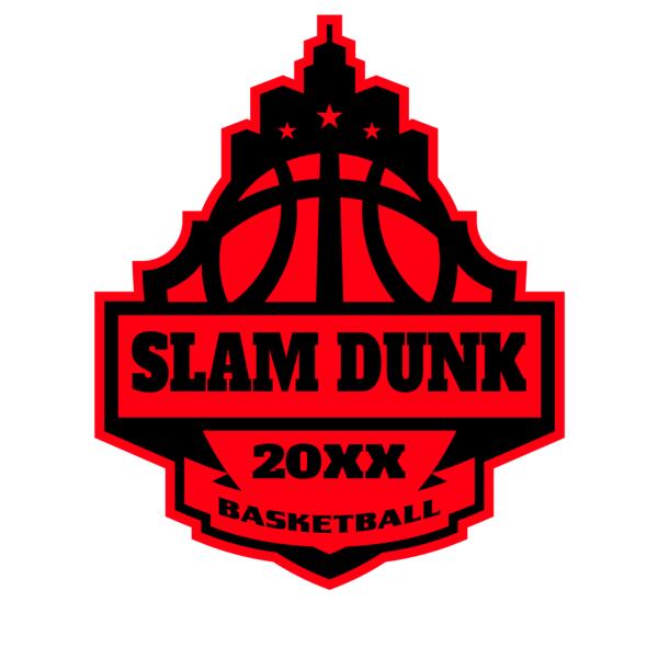 SLAM DUNK Basketball Logo Template Miniatura