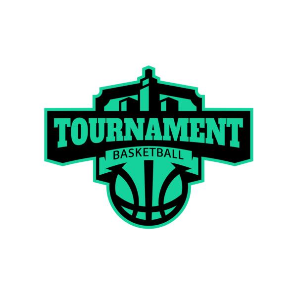 Tournament Basketball logo template Miniatura
