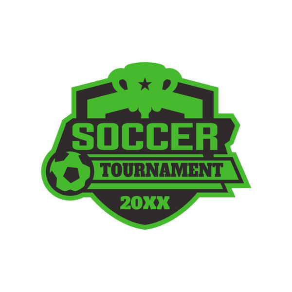Soccer Tournament logo template 02 Miniatura