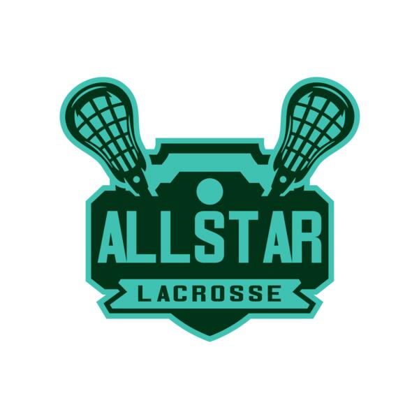All stars Lacrosse Logo Template Miniatura