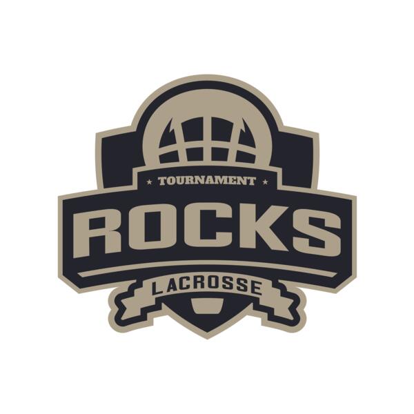Rocks Tournament Lacrosse Logo Template Miniatura