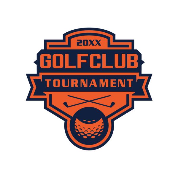 Golf club Tournament logo template 02 Miniatura