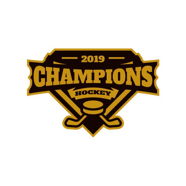 Champions Hockey logo template Miniatura