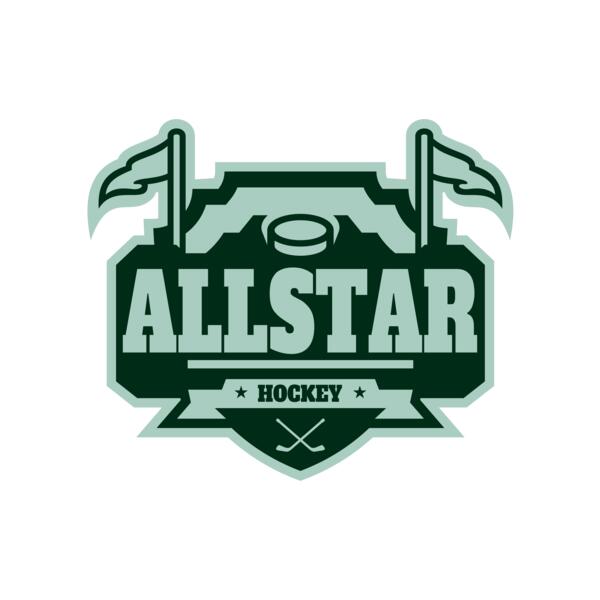 All Star Hockey Tournament logo template 02 Miniatura