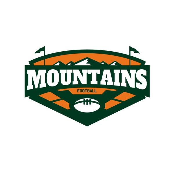 Mountains Football logo template 02 Miniatura