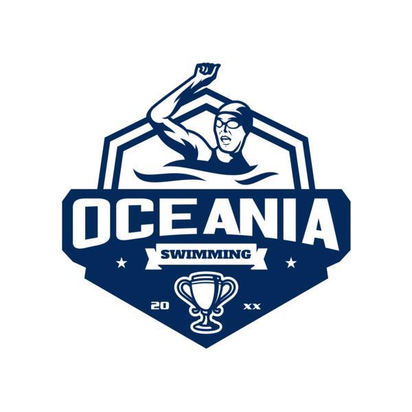 Oceania Swimming logo template Miniatura