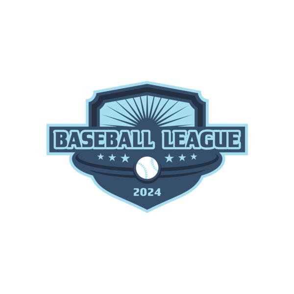 Baseball League Logo 01 Miniatura