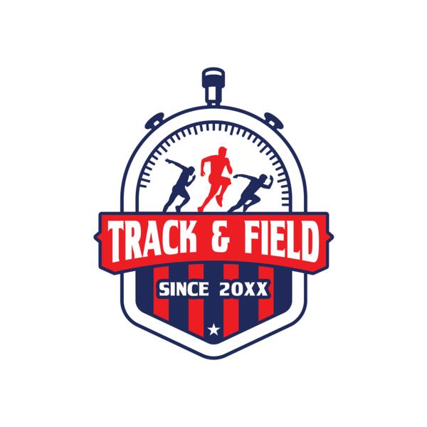Track & Field Team Logo 14 Miniatura