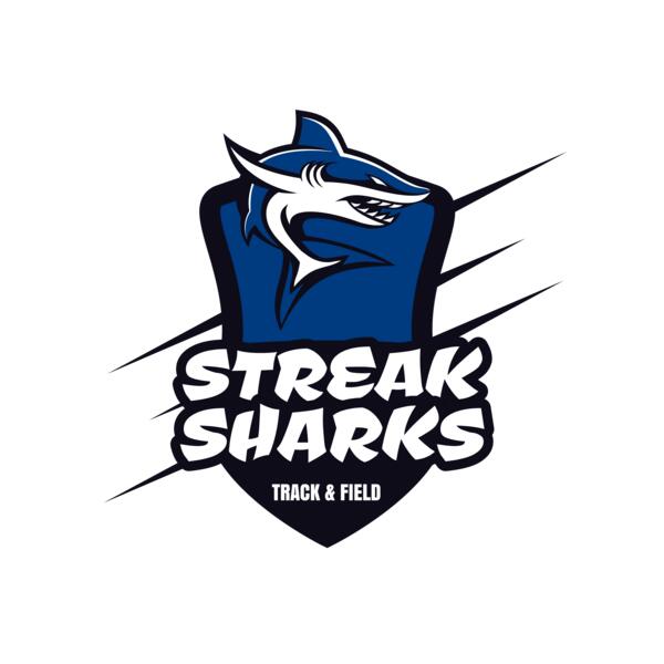 Sharks Track & Field Team Logo 01 Miniatura
