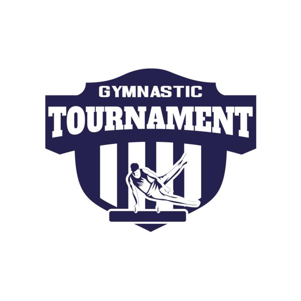 Gymnastic Tournament logo template Miniatura