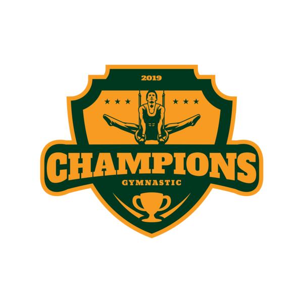 Champions Gymnastic logo template Miniatura