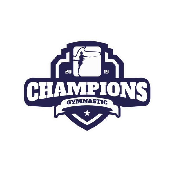 Champions Gymnastic logo template 02 Miniatura