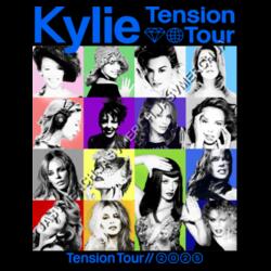 Kylie Tension Tour Eras Playera Regular Diseño