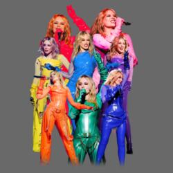 Kylie Tension Tour Rainbow Acid Wash Diseño