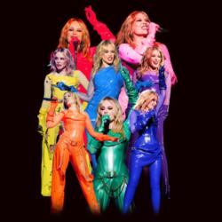 Kylie Tension Tour Rainbow Zip Up Hoodie Diseño
