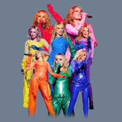 Kylie Tension Tour Rainbow Acid Wash Sin Mangas Diseño