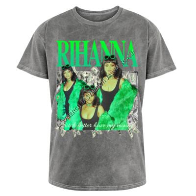 Rihanna Bitch Better Have My Money Acid Wash Miniatura