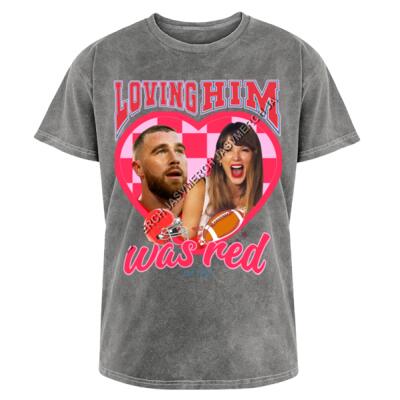 Taylor Loving Him Was Red Acid Wash Miniatura