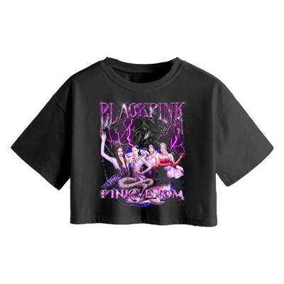 Blackpink Pink Venom Crop Top Miniatura