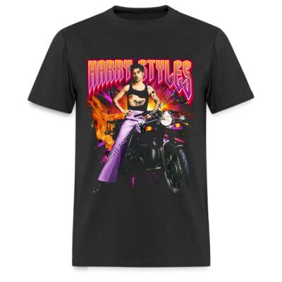 Harry Styles Motorcycle Playera Regular Miniatura