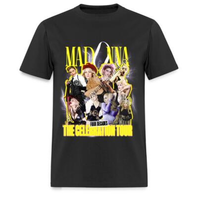 Madonna Celebration Collage Playera Regular Miniatura