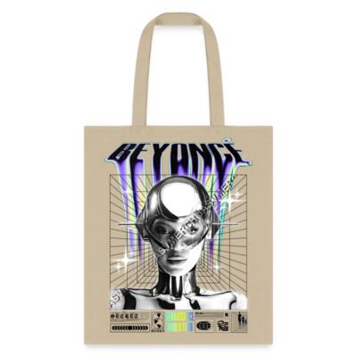 Beyonce Robot Off White Tote Bag Miniatura