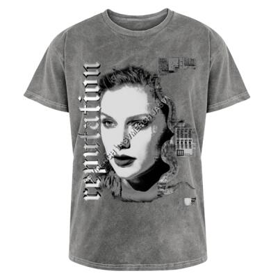 Reputation Taylor Black and White Acid Wash Miniatura