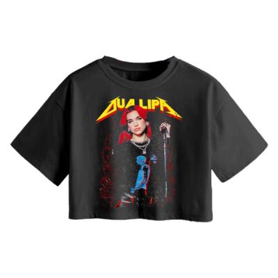 Dua Lipa Rocker Crop Top Miniatura
