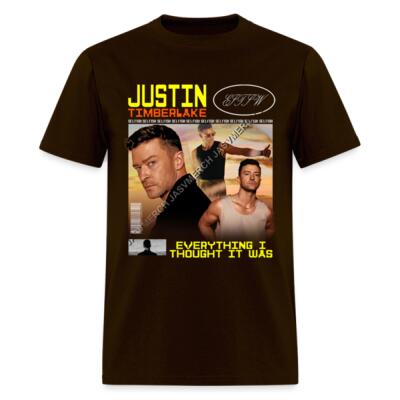 Justin Timberlake Playera Regular Café Miniatura