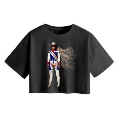 Cowboy Carter Back and Front Crop Top Miniatura