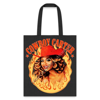 Cowboy Carter Flames Tote Bag Miniatura