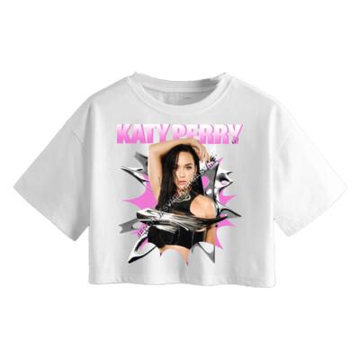 Katy Perry Chrome Crop Top Miniatura