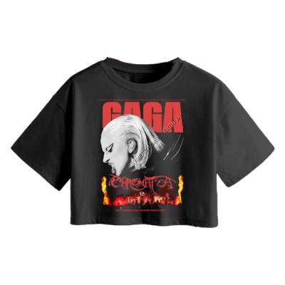 Gaga Chromatica Ball Film Crop Top Miniatura