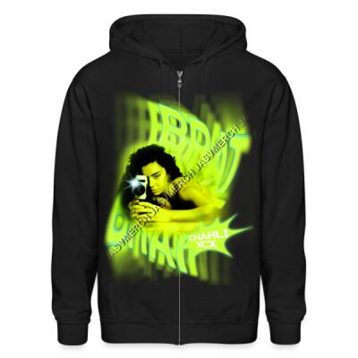 Charli Xcx Brat Twirl Zip Up Hoodie Miniatura
