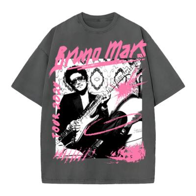 Bruno Mars Tour 2024 Oversized Peso Completo Miniatura