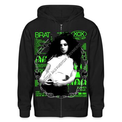 Charli XCX BRAT Zip Up Hoodie Miniatura