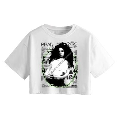 Charli XCX BRAT ALBUM Crop Top Miniatura