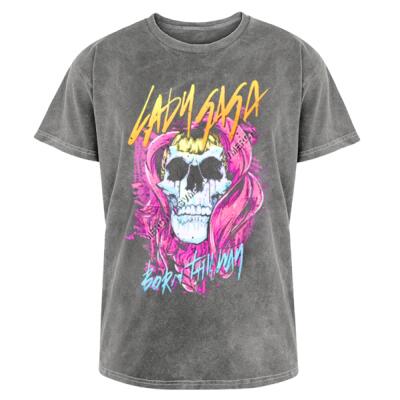 Born This Way Skull Acid Wash Miniatura