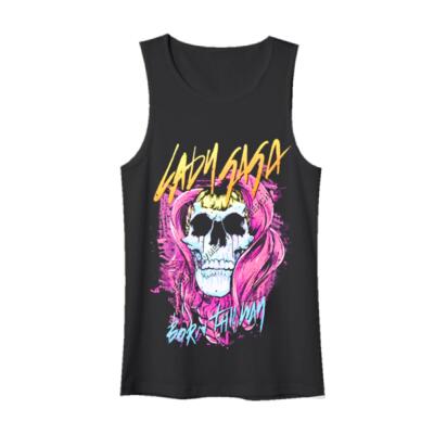 Born This Way Skull Tank Top Miniatura