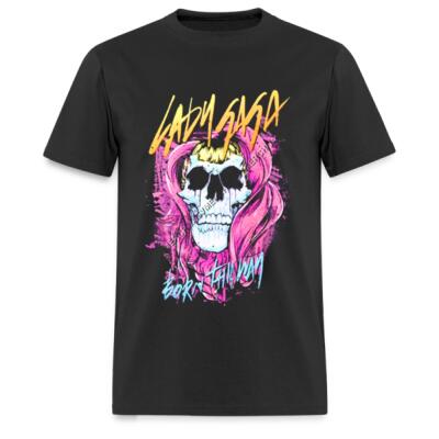 Born This Way Skull Playera Regular Miniatura
