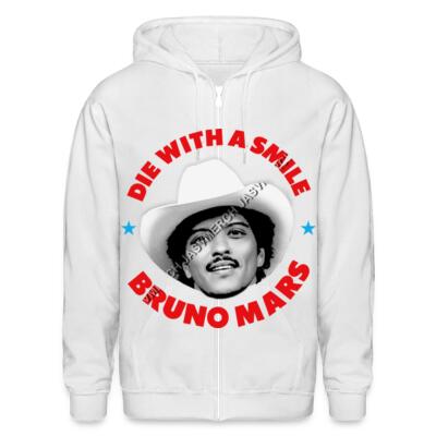 Bruno Mars Die With a Smile Zip Up Hoodie Miniatura