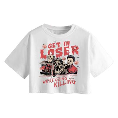 Get In Loser We're Going Killing Crop Top Miniatura