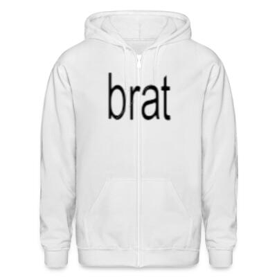 BRAT TRACKLIST Zip Up Hoodie Miniatura