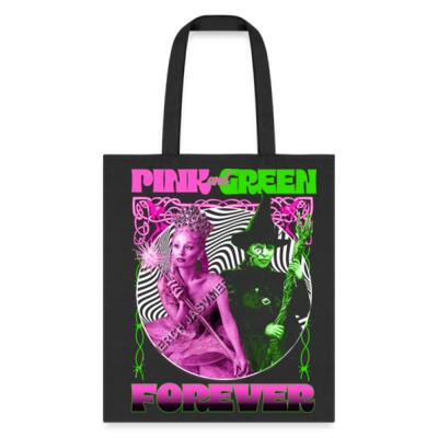 PINK AND GREEN FOREVER Tote Bag Miniatura
