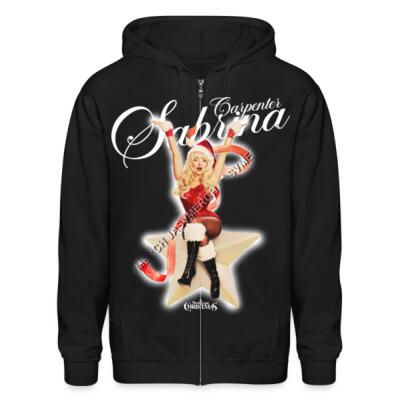 Sabrina Carpenter Xmas Zip Up Hoodie Miniatura