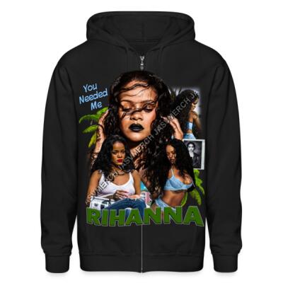 Rihanna Zip Up Hoodie Miniatura