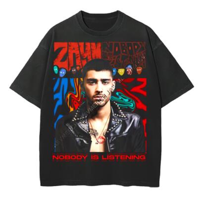 Zayn Nobody Is Listening Oversized Peso Completo Miniatura