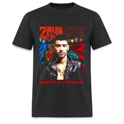 Zayn Nobody Is Listening Playera Regular Miniatura