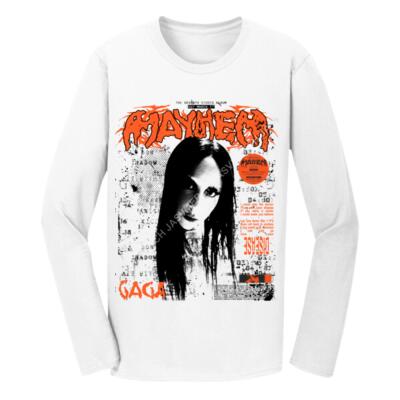 Mayhem White Manga Larga Miniatura