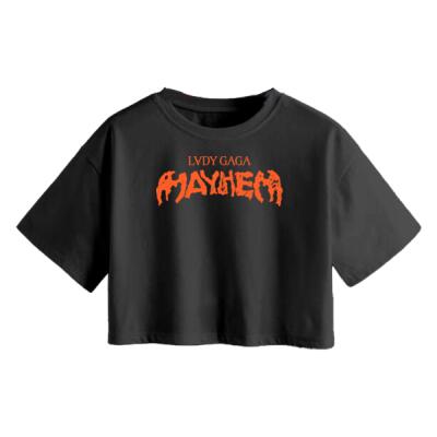 Mayhem Collage Crop Top Miniatura